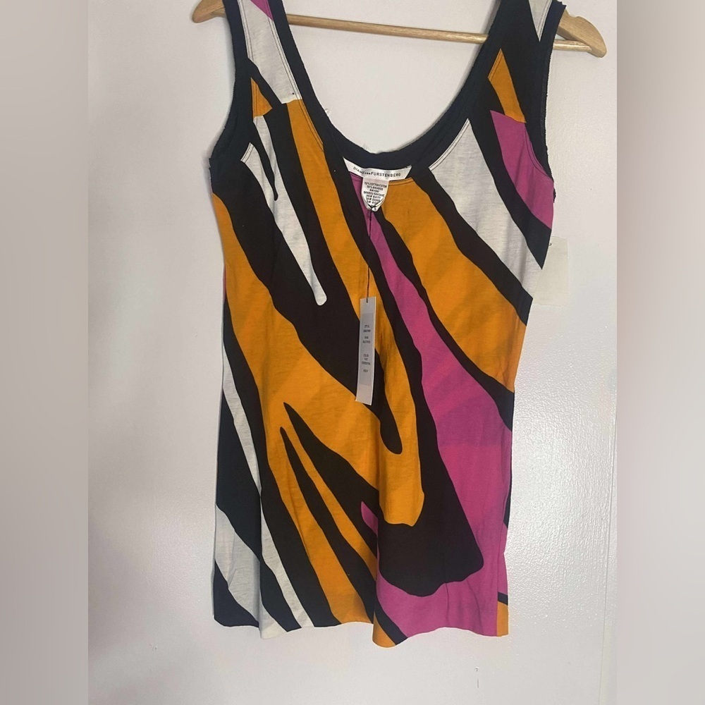 Diane Von Furstenberg Multicolor Striped Tank Top